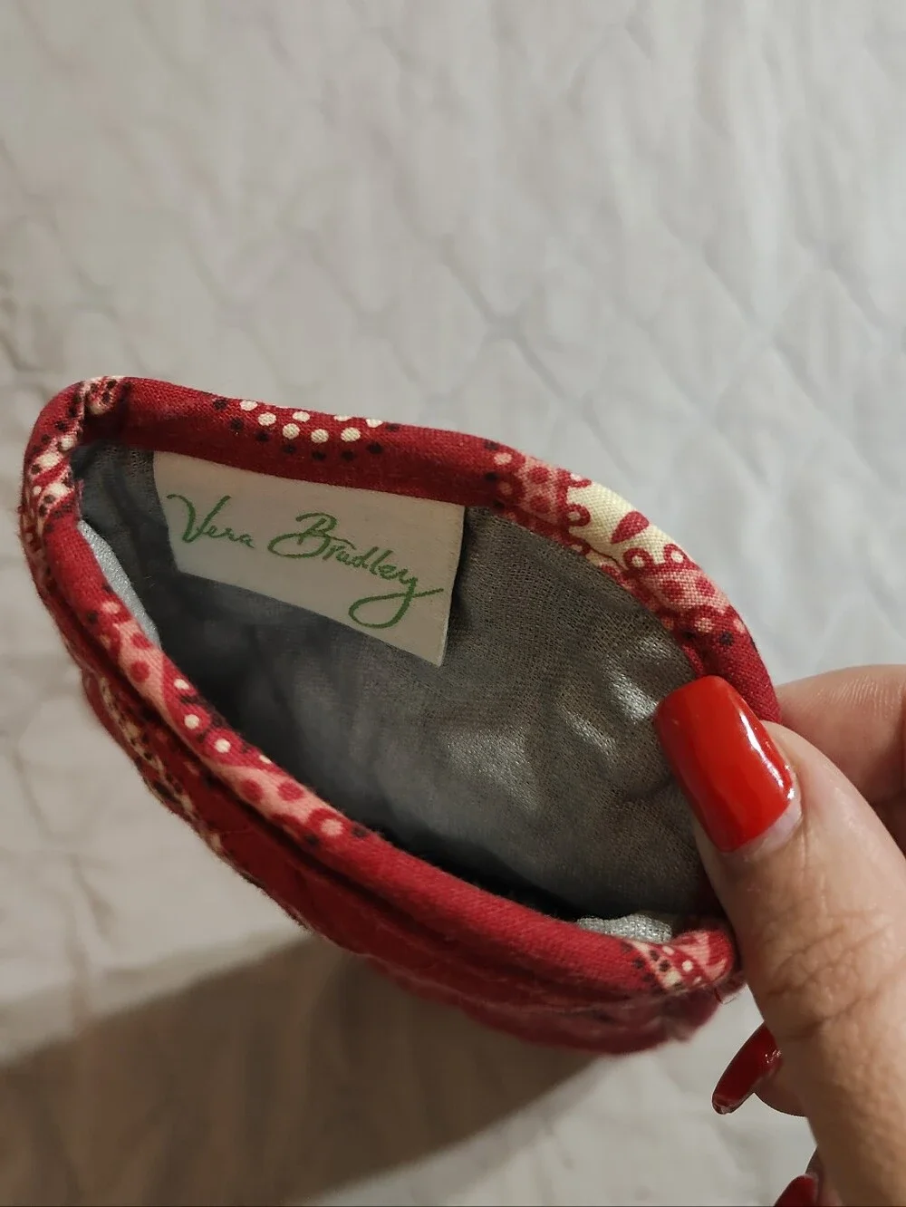 Vera Bradley Red Paisley Flat Iron & Curling Iron Case